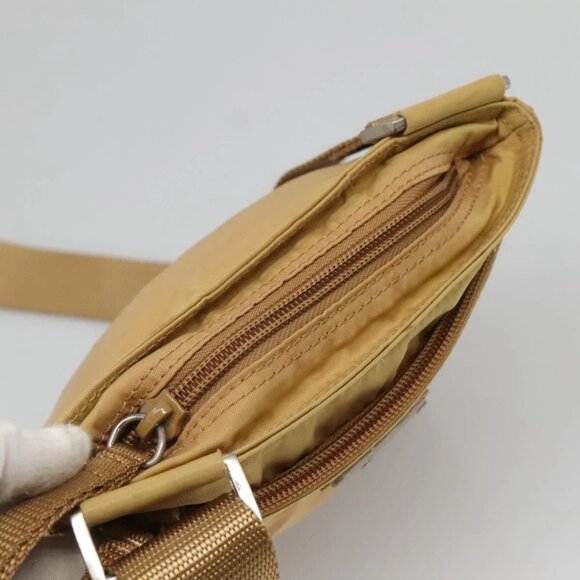 PRADA Shoulder Bag Nylon Beige Auth MX161 - Picture 6 of 16